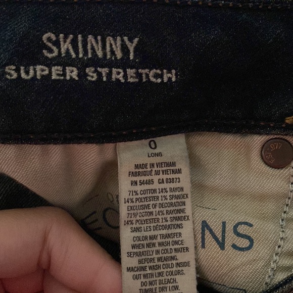 American Eagle skinny super stretch jeans size: 0 - Picture 4 of 6